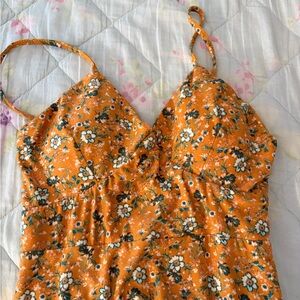 Floral Orange Sundress